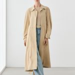Abrigo largo piel ante · Beige · Cazadora | Massimo Dutti