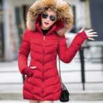 ZXCL Sombrero Desmontable Chaqueta de Invierno para Mujer 2021 Cuello de Piel Grande Mujeres Abrigos Largos Ocio Suelto Parka Abrigo Mujer Abajo algodón Outwear Red,XXL : Amazon.es: Moda