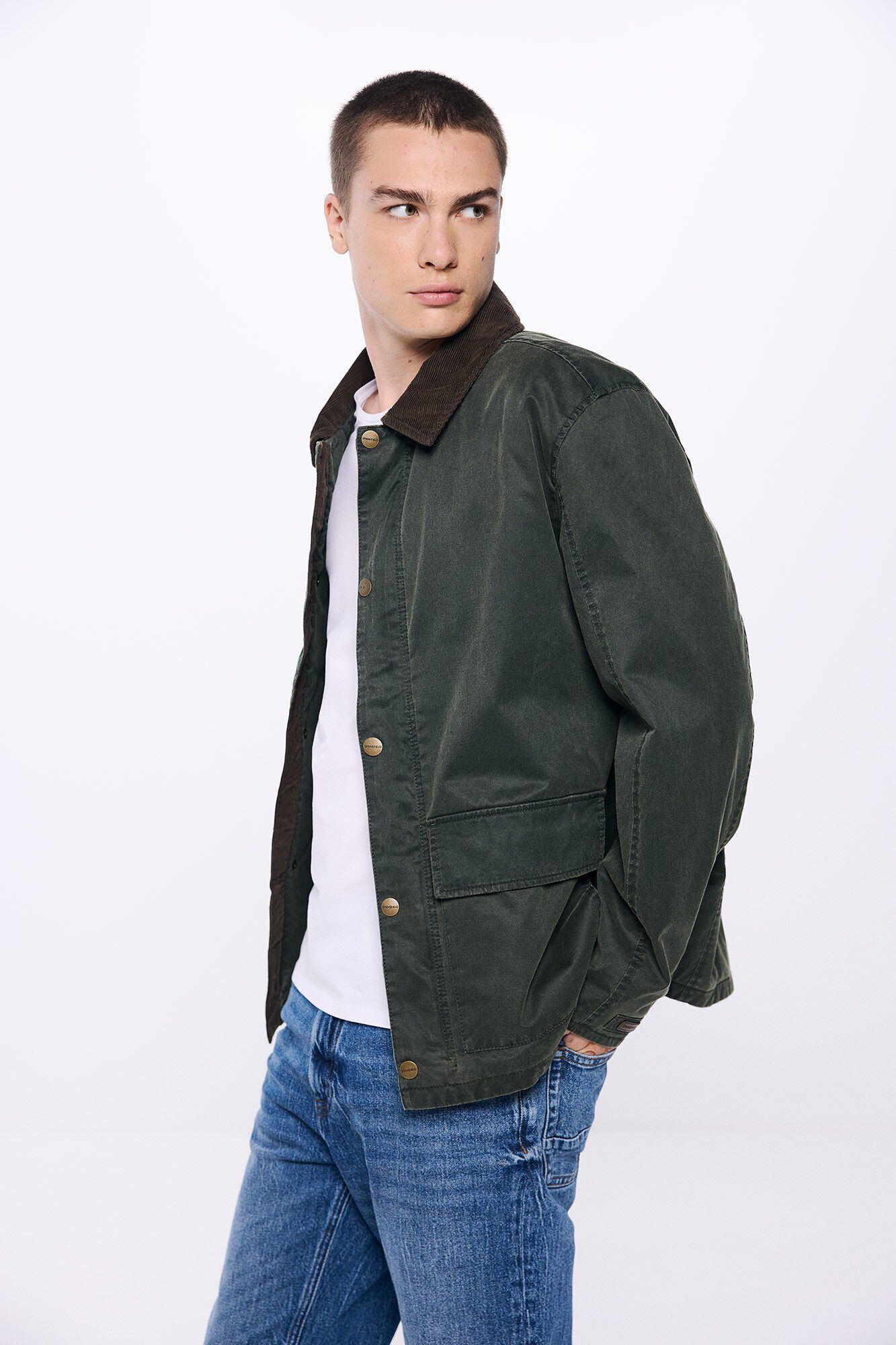 abrigos-hombre-springfield-244grf-1.jpg Abrigo Ofertas Springfield Hombre Abrigo Hombre Parka De Algodón Para Hombre Springfield Corta - Imagen 1