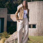 Chaqueta de ante cuello solapa camel | Yerse