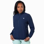 Chaqueta ligera azul marino para mujer