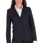 Chaqueta de Traje de Mujer Ajustada Azul Marino