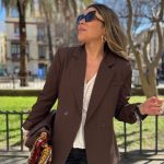 Chaqueta Blazer Marrón Velvet SHOWROOM