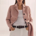 chaqueta blazer corto lana rosa palo Baltimore | eseOese