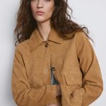Chaqueta ante bolsillos