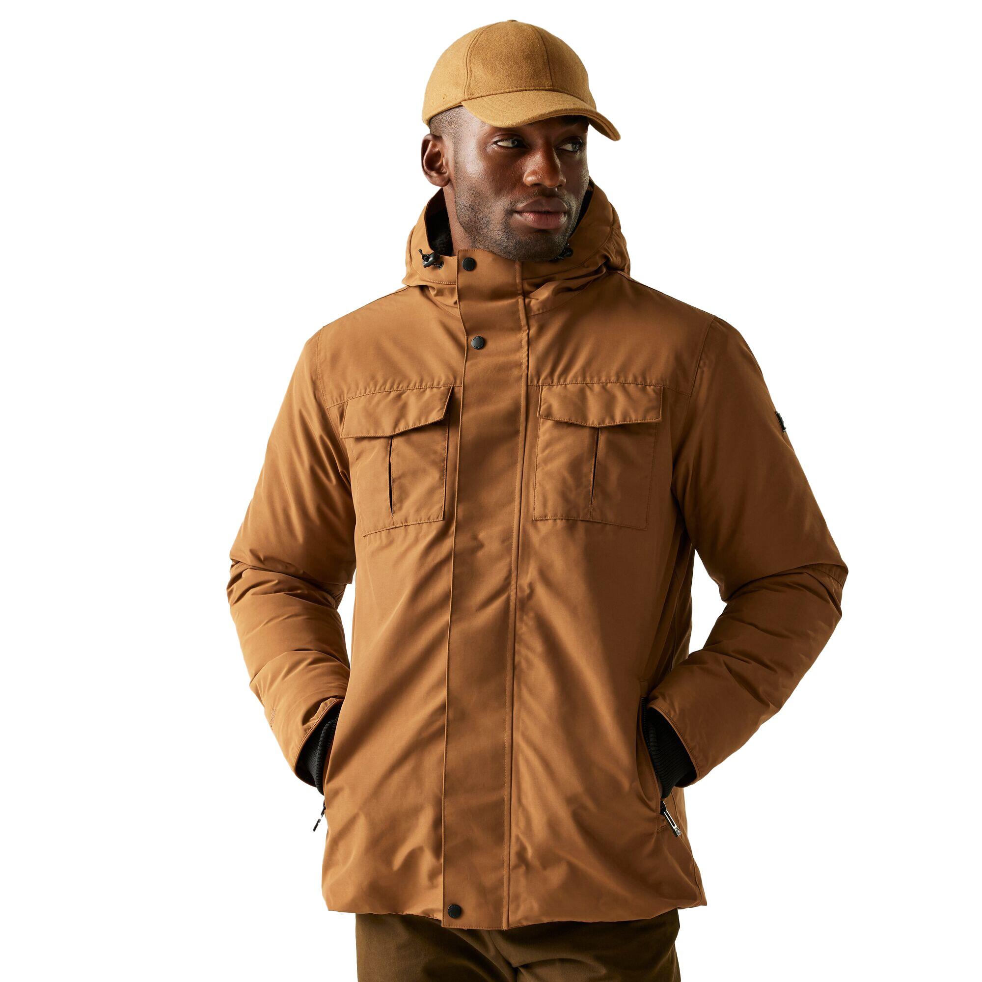 chaqueta-marron-hombre-085oyj-1.jpg Chaqueta Impermeable Eamont para Hombre Marrón | Decathlon - Imagen 1