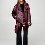Cazadora Biker Roja Pull And Bear Jacket Chaqueta Roja Mujer Pull And Bear Chamarra Biker Roja