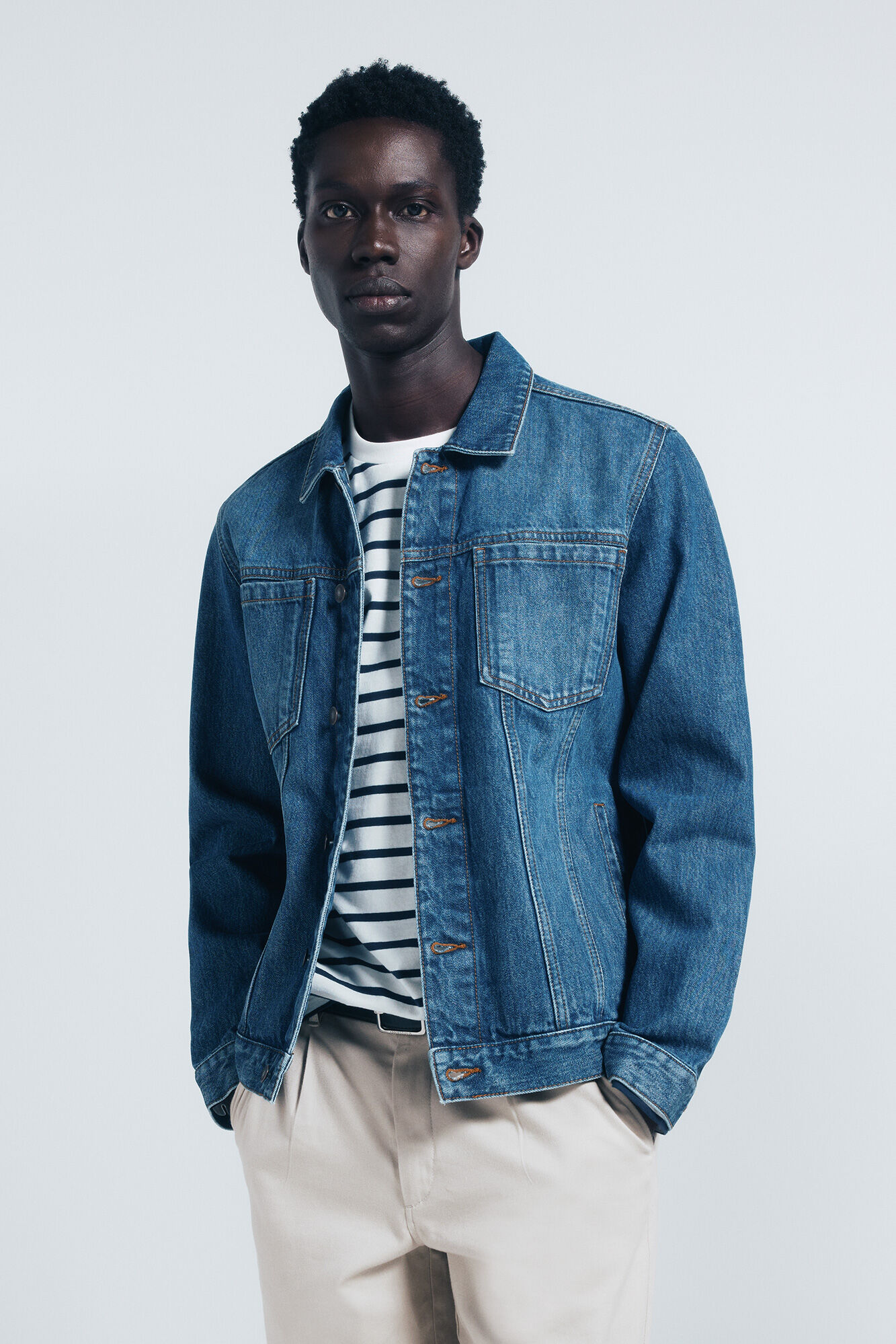 chaquetas-hombre-springfield-690rut-1.jpg Cazadora vaquera básica | Ofertas en cazadoras y chaquetas de hombre | Fifty Outlet - Imagen 1