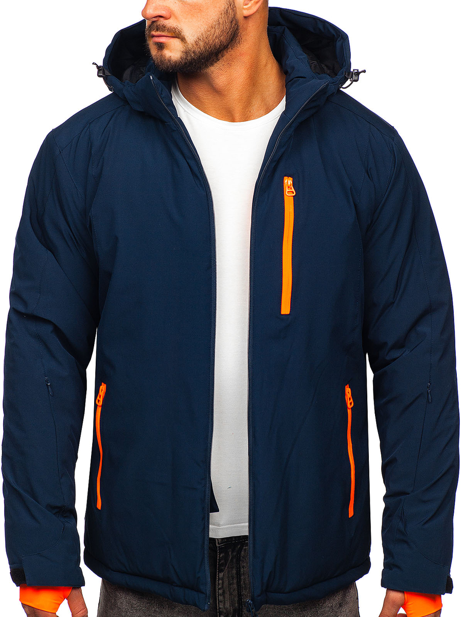 chaqueton-deportivo-hombre-588yvy-1.jpg Chaqueta deportiva de invierno para hombre azul oscuro Bolf HH011 AZUL OSCURO - Imagen 1