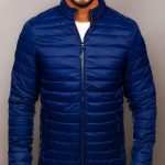 BOLF Hombre Chaqueta acolchada de Entretiempo Cierre de Cremallera Cuello Alto Cazadora Jacket Ropa de Abrigo Outdoor Estilo Deportivo LY33 Azul oscuro M [4D4]: Amazon.es: Moda