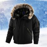 Generisch Parka de invierno para hombre con forro polar para actividades al aire libre, tiempo libre, chaqueta con capucha, abrigo cálido, Negro , XS: Amazon.es: Moda